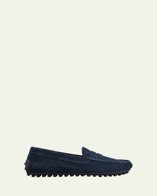 Gommini Suede Driver Penny Loafers